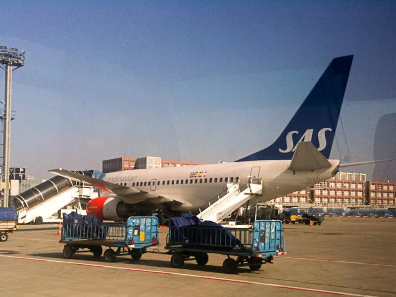 mein Flieger in Frankfurt auf der Aussenposition